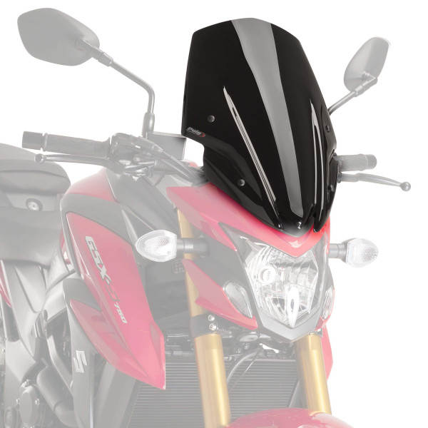 Puig Puig touring screen | black (opaque) | suzuki gsx-s 750 2017>2021